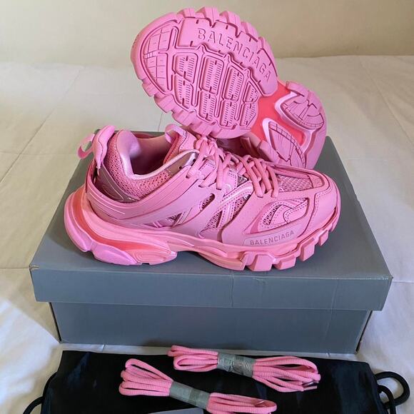 Balenciaga Track Trainer Pink (Women's) sneakers - size 9W US / 39 EU - Picture 2 of 7